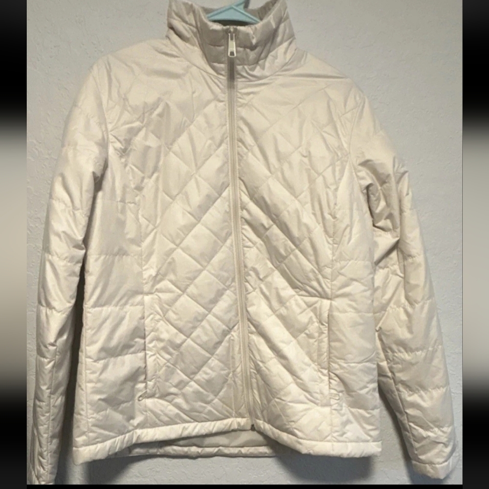 Columbia Snowmelt Valley II Quilted Jacket Womens Large Cream NWT